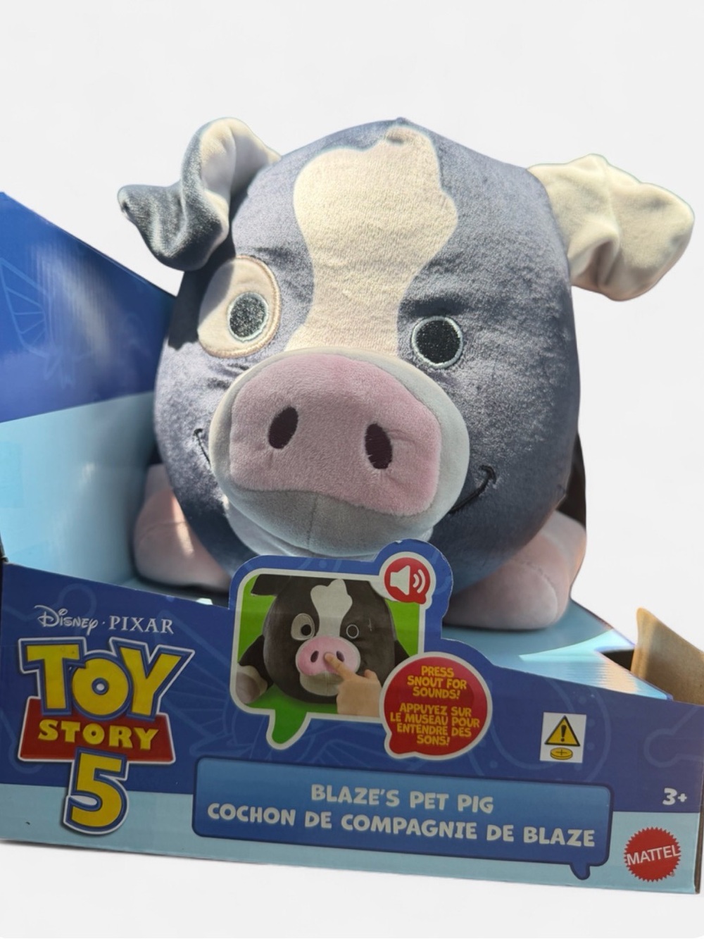 Disney Toy Story 5 Blaze Plush Pig (Gray & Pink)